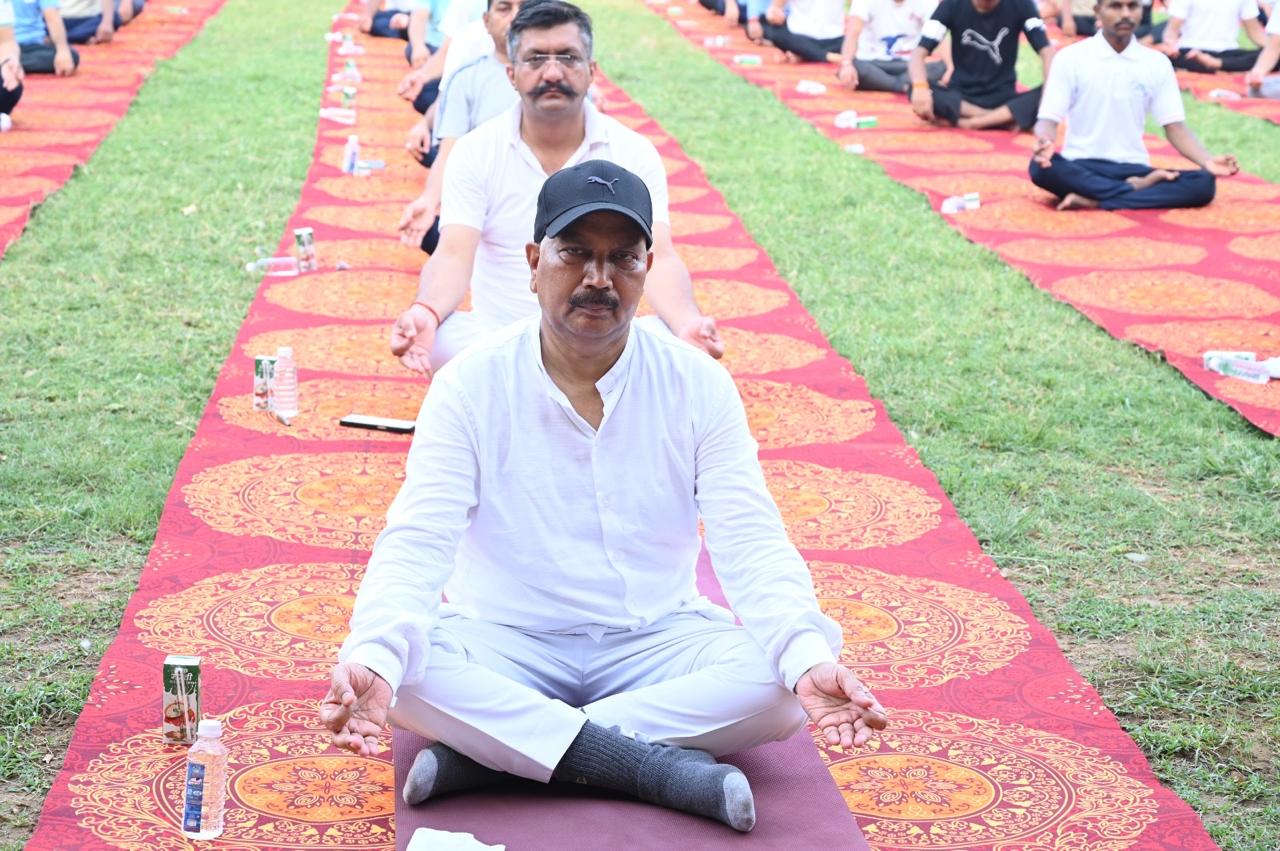 International Yoga Day Celebrated in DUVASU, Mathura on Dated on 21 June, 2024