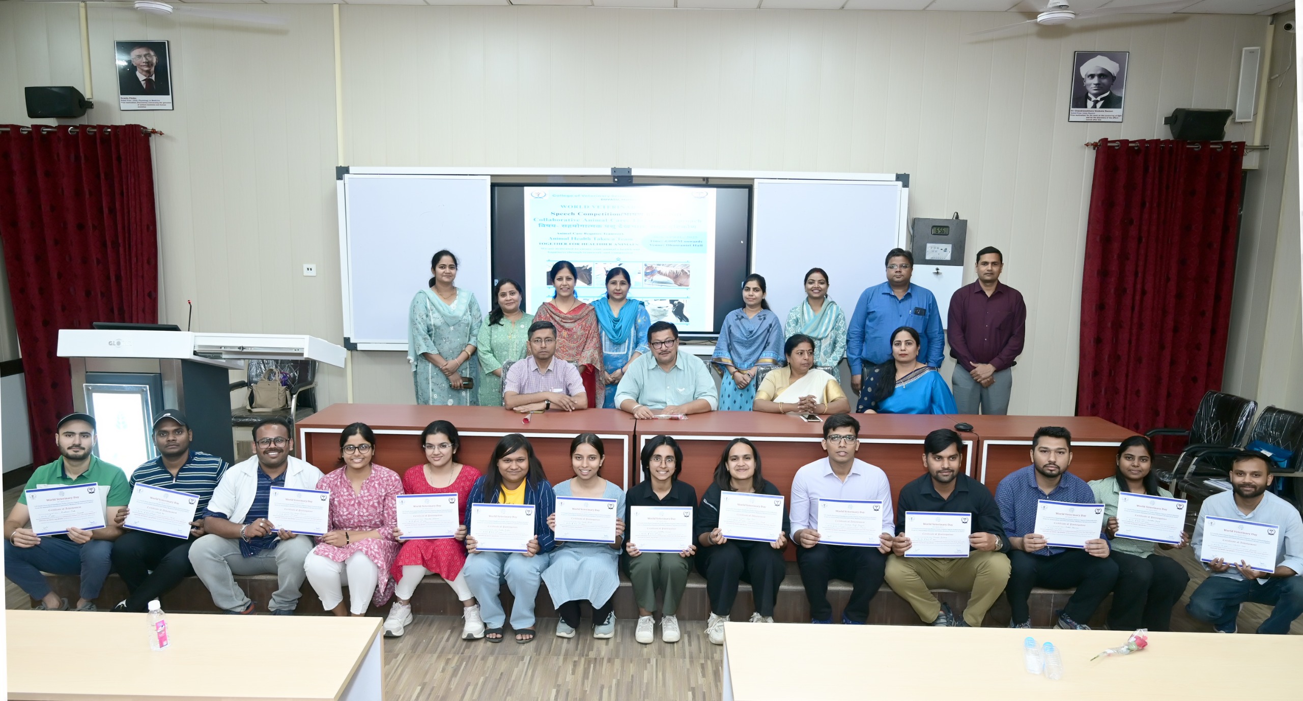 Speech Competition on the occasion of World Veterinary Day -Collaborative Animal Care: The Team Approach